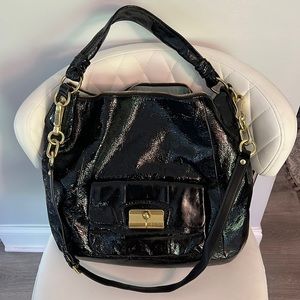 Liquid Leather Large Leather Hobo